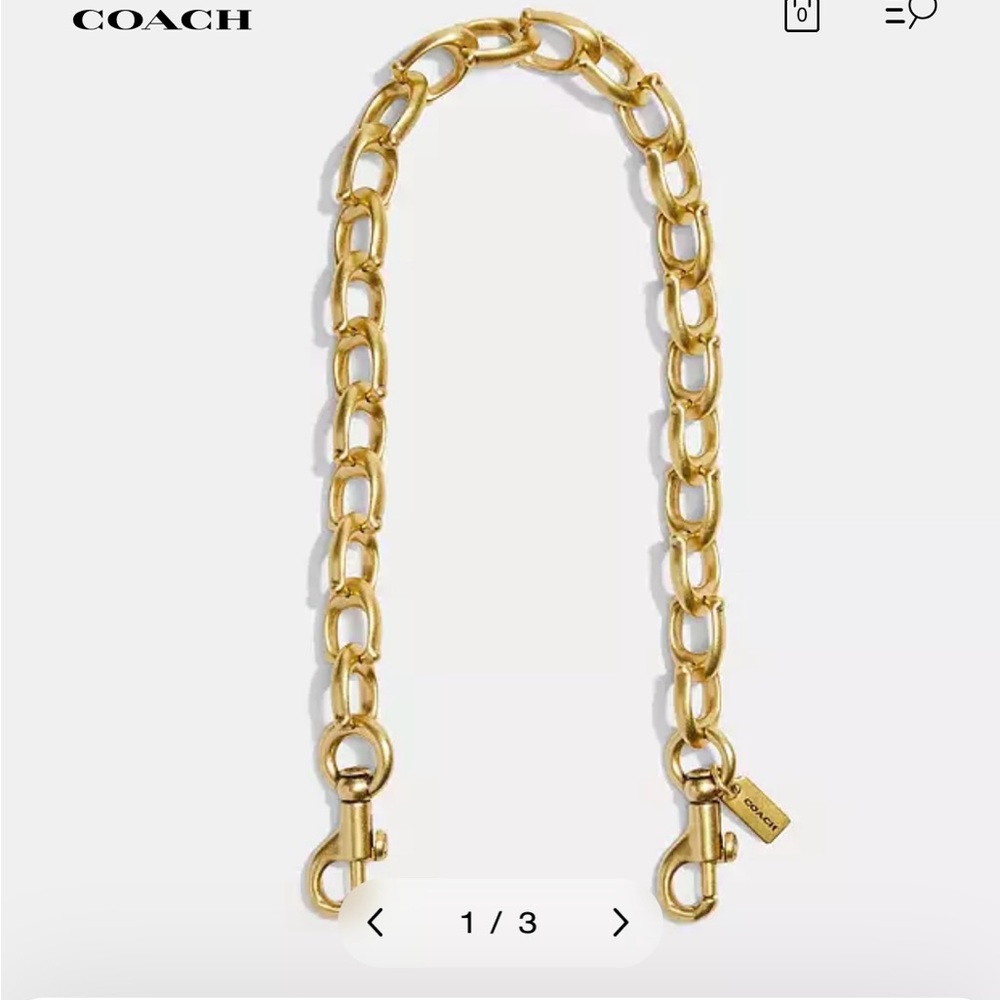 Coach Gold Chain Belt